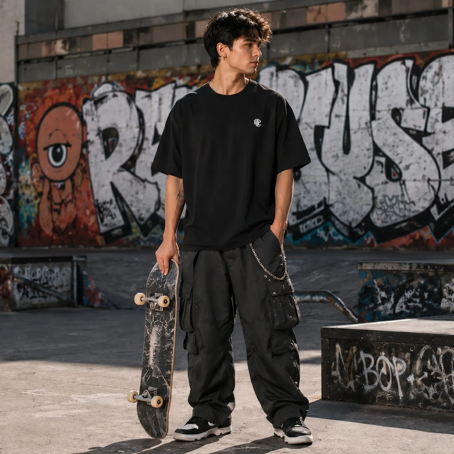 PTIL Heavyweight Tee Proof That I Lived Black 