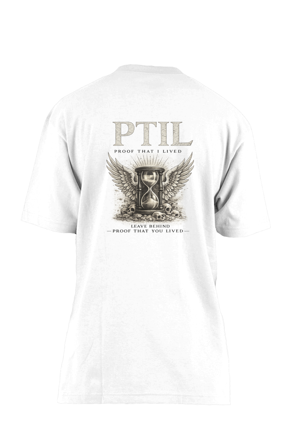 PTIL Heavyweight Tee Proof That I Lived White 